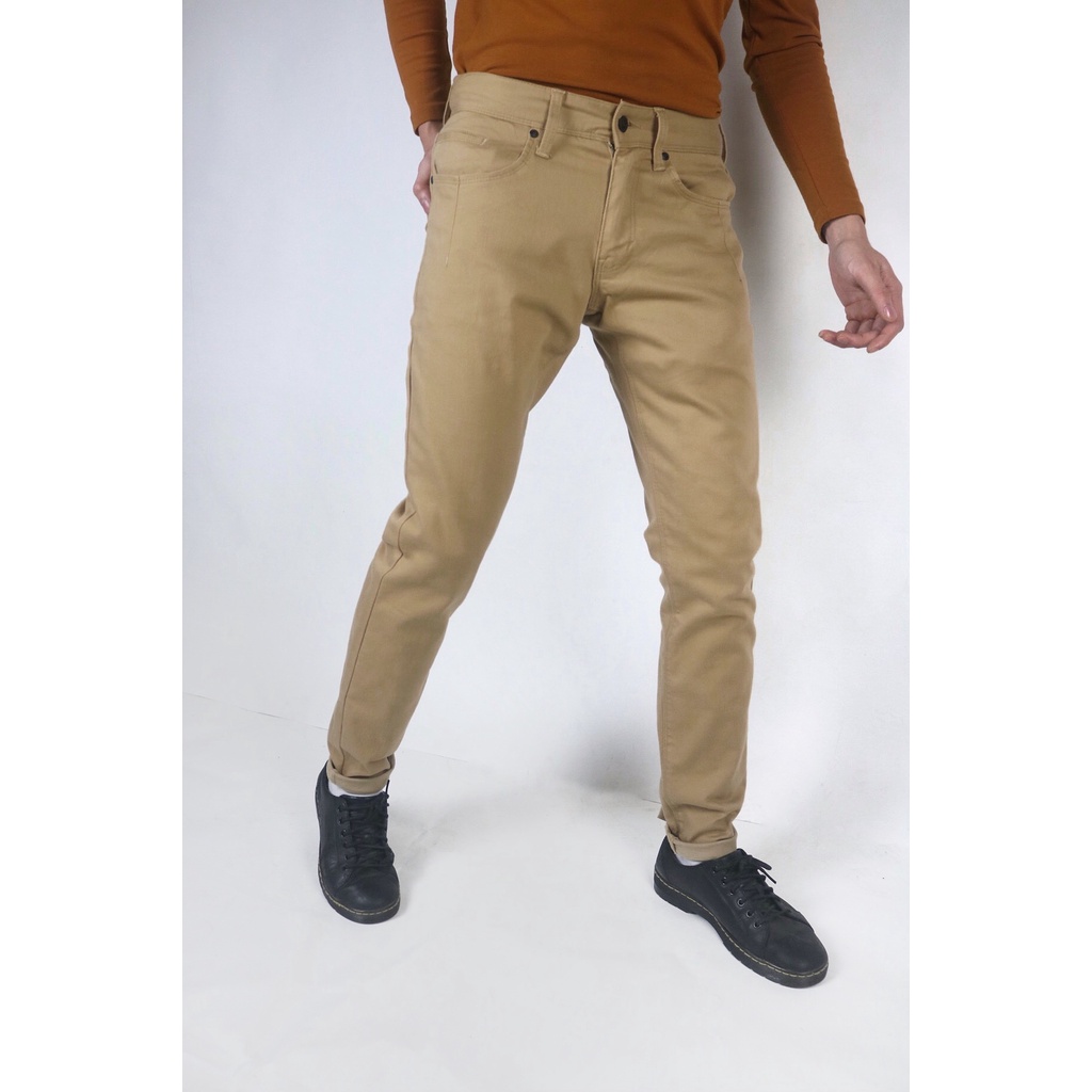 QUẦN KAKI GIẢ JEAN MÀU VÀNG BEE CAO CẤP