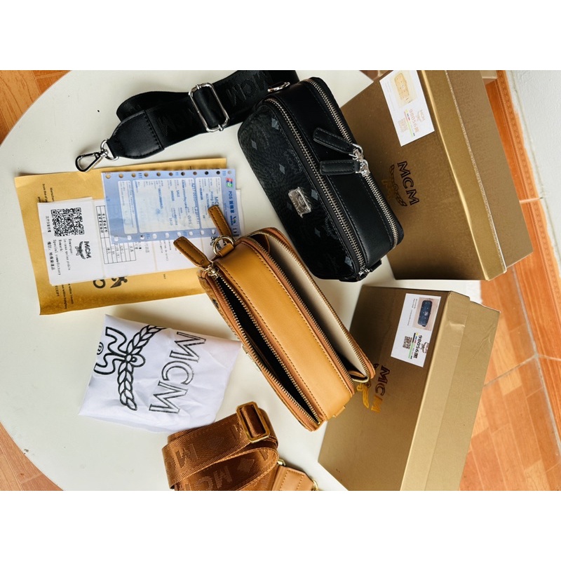 Túi đeo chéo unisex mcm