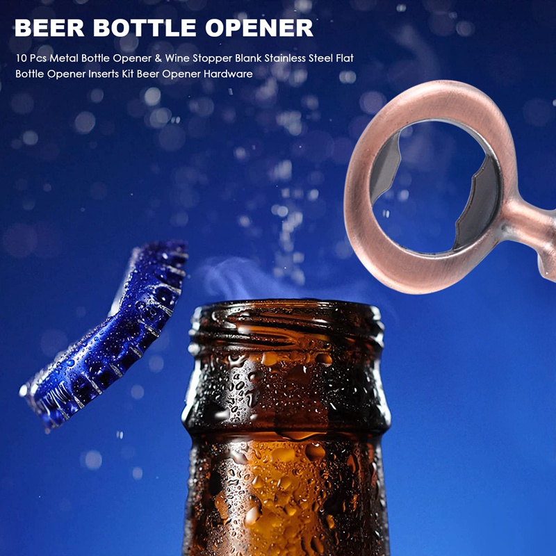 Bộ 10 Dụng Cụ Mở Nắp Chai Bằng Thép Không Gỉ