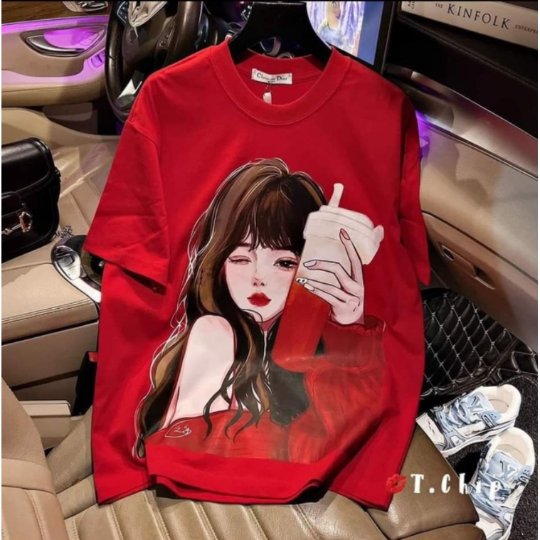 Áo thun tay lỡ mẫu mới các mẫu cô gái siêu hot 2023 HARIQUEEN