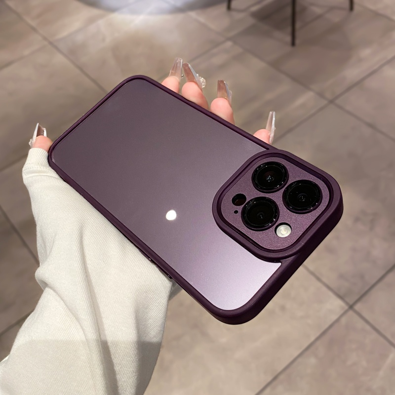 Ốp Điện Thoại iPhone 14 13 12 11 Pro max 14 plus Silicon case ốp lưng điện thoại iphone 14 promax Silicon Acrylic Trong Suốt Chống Sốc Bảo Vệ Ống Kính Máy Ảnh Sang Trọng Cho iP 14 13 12 11 Pro max 14 plus