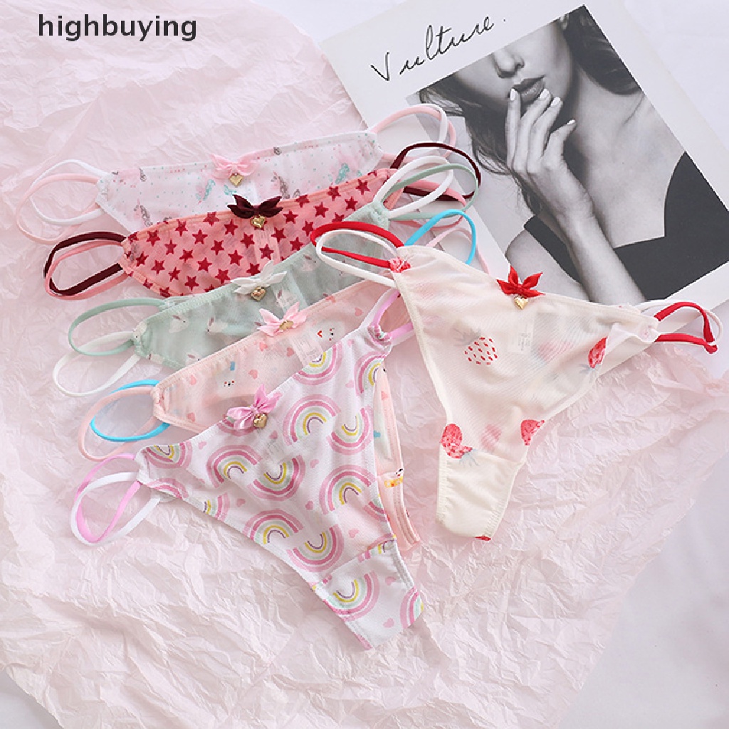 Quần Lót Chữ T Phối Lưới Hở Lưng Gợi Cảm Cho Nữ