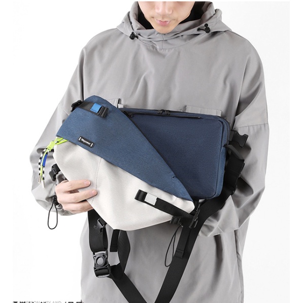 Túi Đeo Chéo Vai Cỡ Lớn Đa Năng Phong Cách Thể Thao Thời Trang Cho Nam