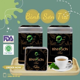 Hộp Bình Sơn Trà cao cấp 100G, trà mạ ướp hương nhài, trà hoa