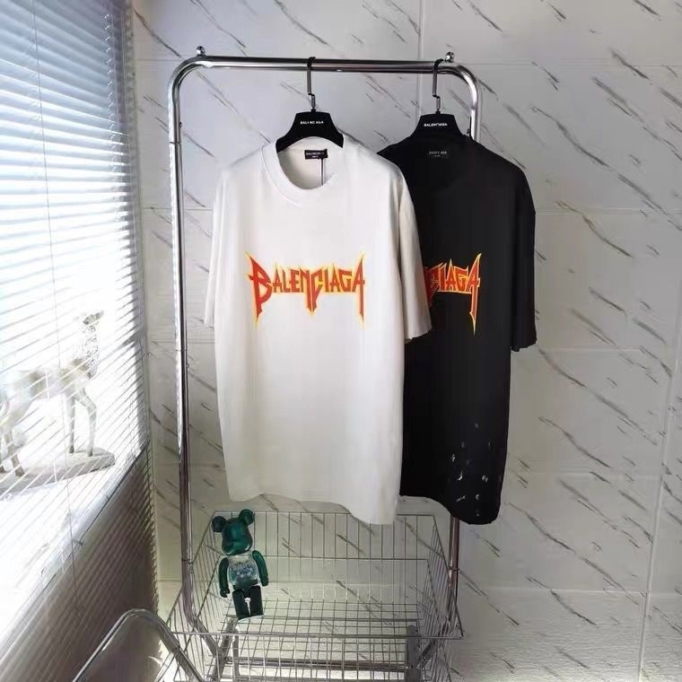 !Ban nhạc balenciag! Áo Thun Tay Ngắn Thiết Kế Mới Năng Động Thời Trang
