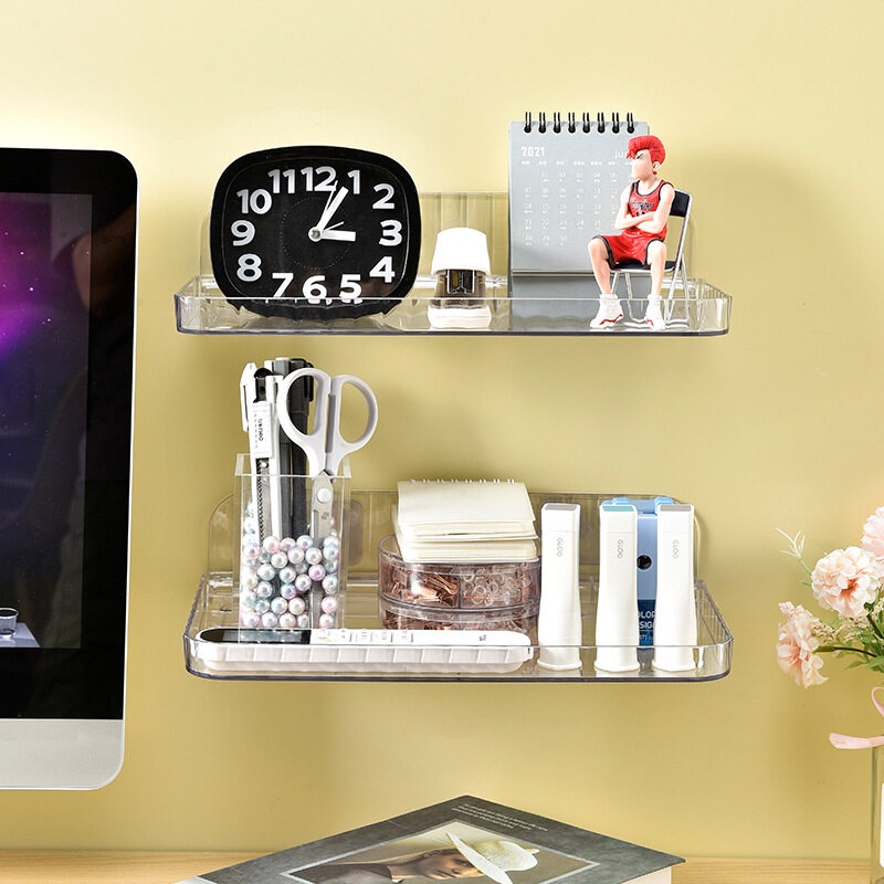 Kệ Đựng Mỹ Phẩm Treo Tường Không Cần Đục Lỗ Tiện Dụng Cho Nhà Bếp / Phòng Tắm