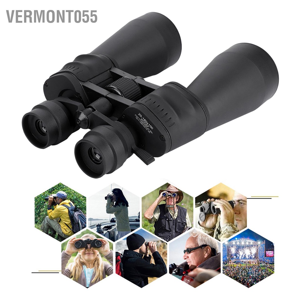 Có thể bán buôn 20-180X100 Kính thiên văn thời gian di động độ nét cao hai mắt cho thể thao ngoài trời Vermont055 Hàng giao ngay