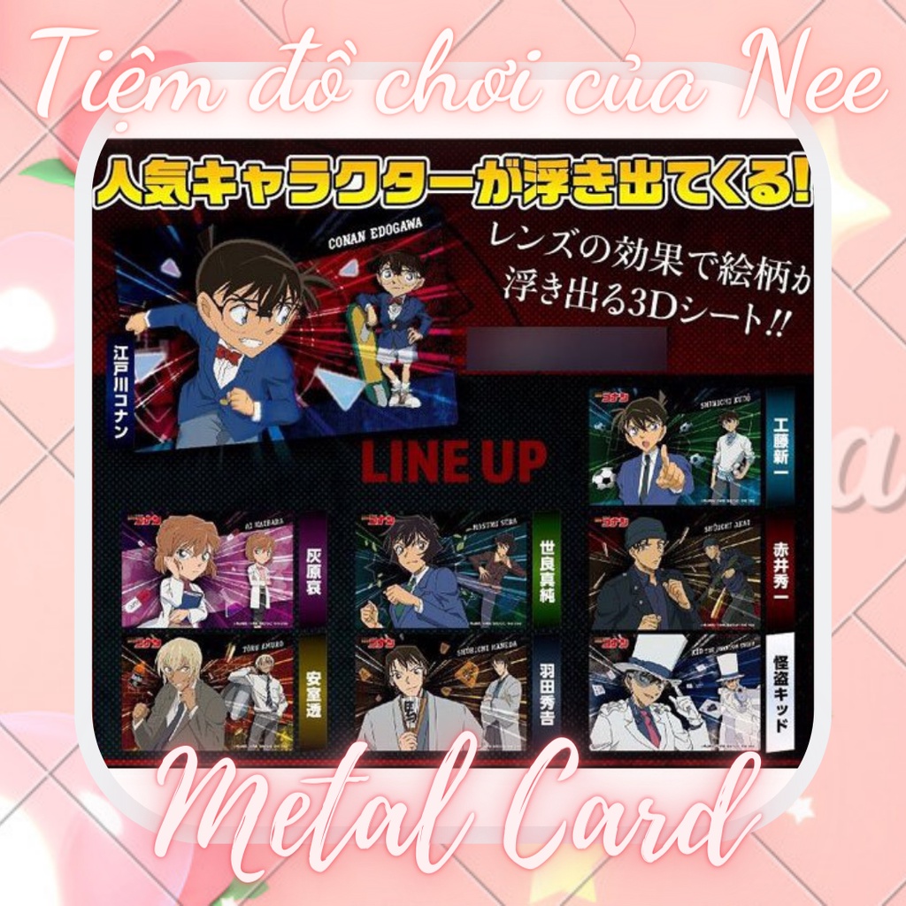 Pack card nhân phẩm 3d Thám tử lừng danh conan