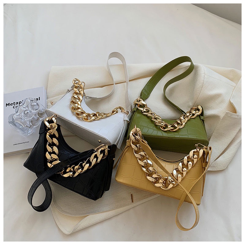 MISCHA Túi Đeo Vai Bằng Da PU Màu Trơn Phong Cách retro Thời Trang Cho Nữ