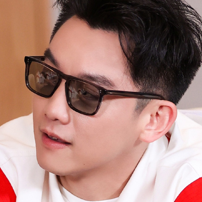 Kính Mát Gọng Vuông Nhỏ Chống Ánh Sáng Xanh Thời Trang Vintage Phương Tây Cho Nam Nữ
