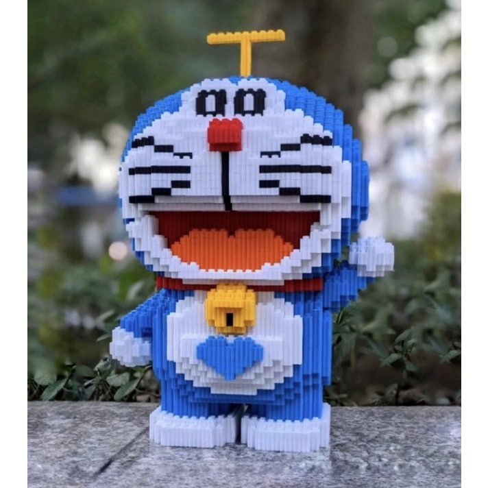 Đồ chơi lego nano 3d doraemon cao 38cm doremon