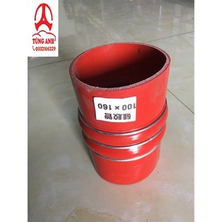 Ống nối cao su két turbo xe HOWO d100/d100*L165 AZ9719530108 ; LS-0249