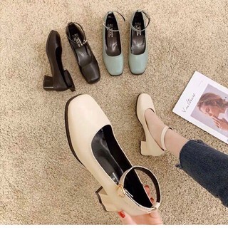 Giày búp bê Lolita đế cao 5cm Ulzzang - Có ảnh thật