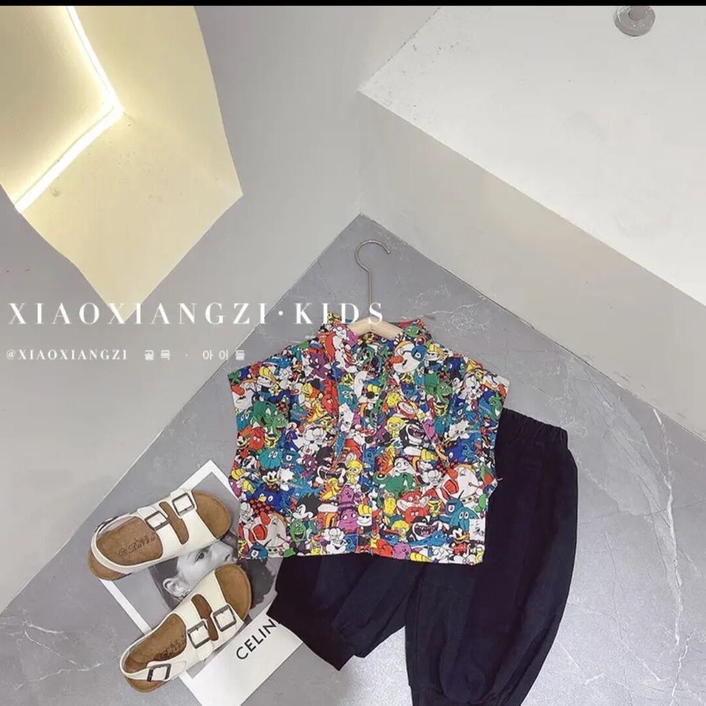 Bộ Đồ Ngắn Tay Thời Trang Mùa Hè Mới Dành Cho Bé Trai