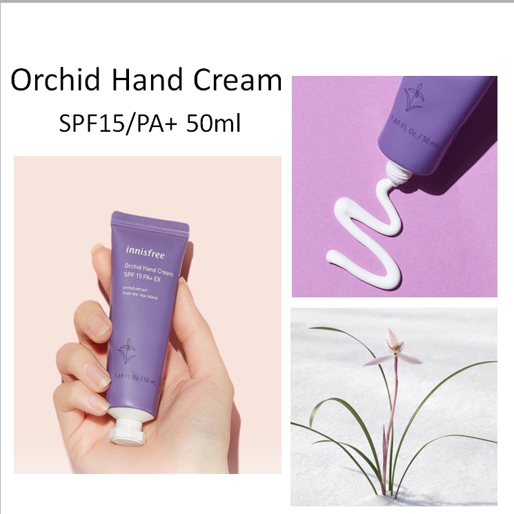 Kem Dưỡng Da Tay Chiết Xuất Trà Xanh / Ô Liu / Hoa Lan Dung Tích 50ml Hiệu innisfree