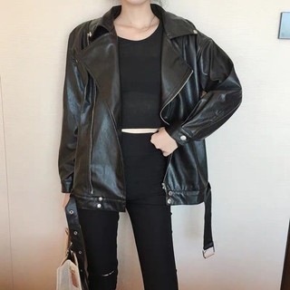 (Order) Áo khoác da nữ basic cá tính Ulzzang