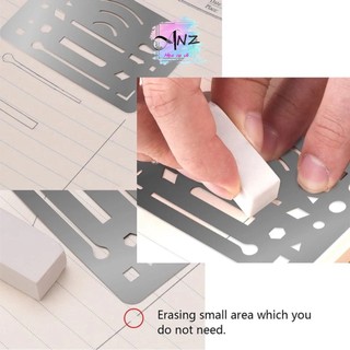 [ Họa cụ ANZ ] Thước Che Tẩy - Erasing Shield - Thước Chắn tẩy
