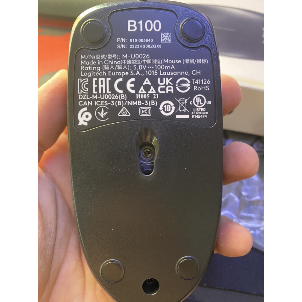 Chuột Máy Tính LOGITECH B100 - Văn Phòng - Chính Hãng 100% - Bảo hành 36 tháng