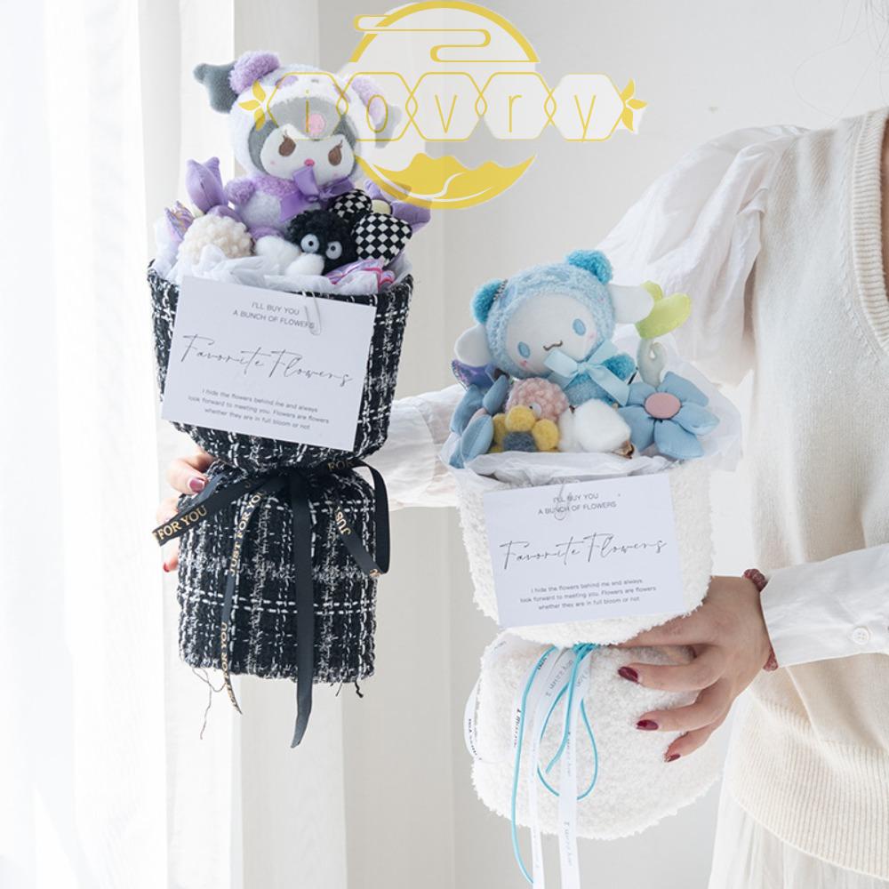 Bó Hoa Cinnamoroll Nhồi Bông Dễ Thương Dùng Làm Quà Tặng Cho Bé