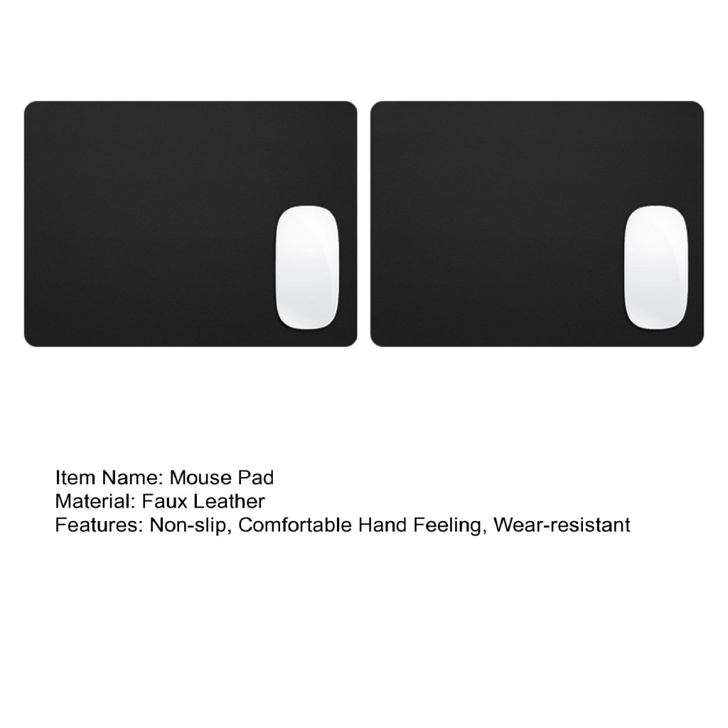 Tấm Lót Chuột Và Bàn Phím Máy Tính Giả Da Dày Hai Mặt Chống Trượt Chống Thấm Nước Chống Mài Mòn Màu Trơn In Hình Hoa Hướng