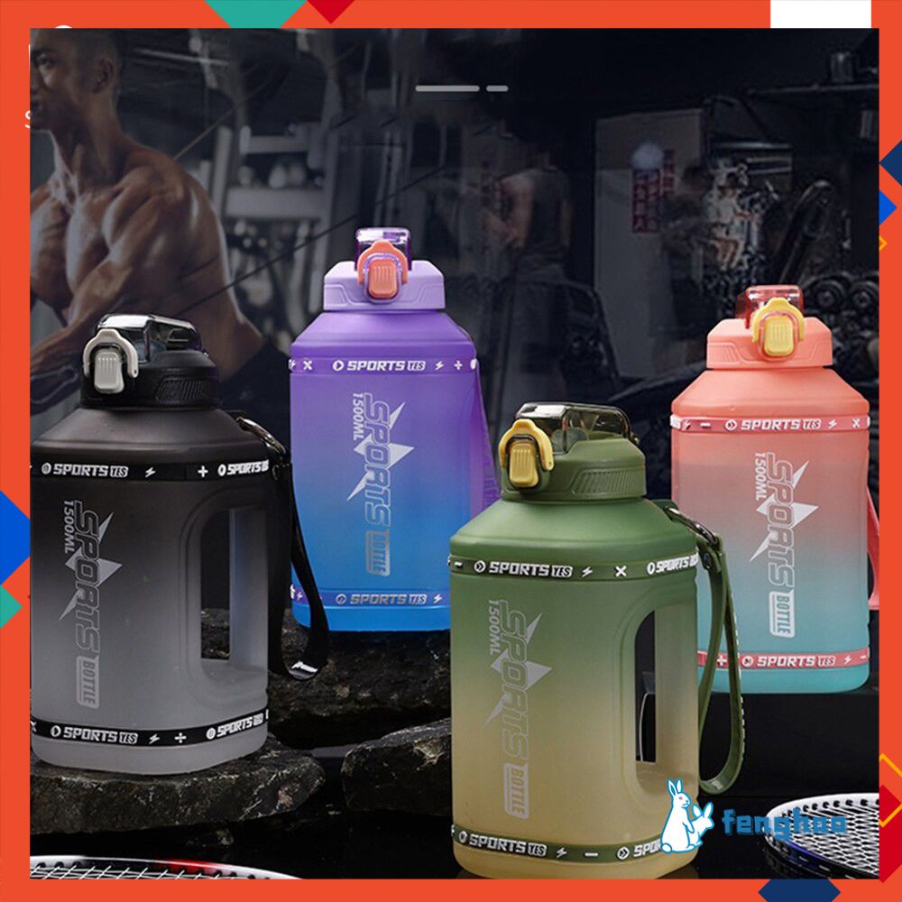 Cốc Đạp Xe Tập Gym 1500Ml/2300Ml 1.5l/2.3l Bình Nước Di Động Dung Tích Lớn Cho Nam Với Thể Thao Thể Dục Fenghao. Vn