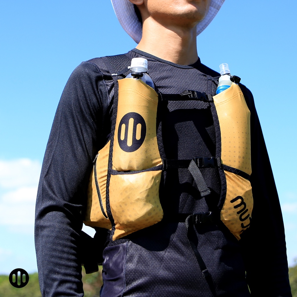 Vest chạy bộ/trail Mude Flasks & Poles SUMMIT-1
