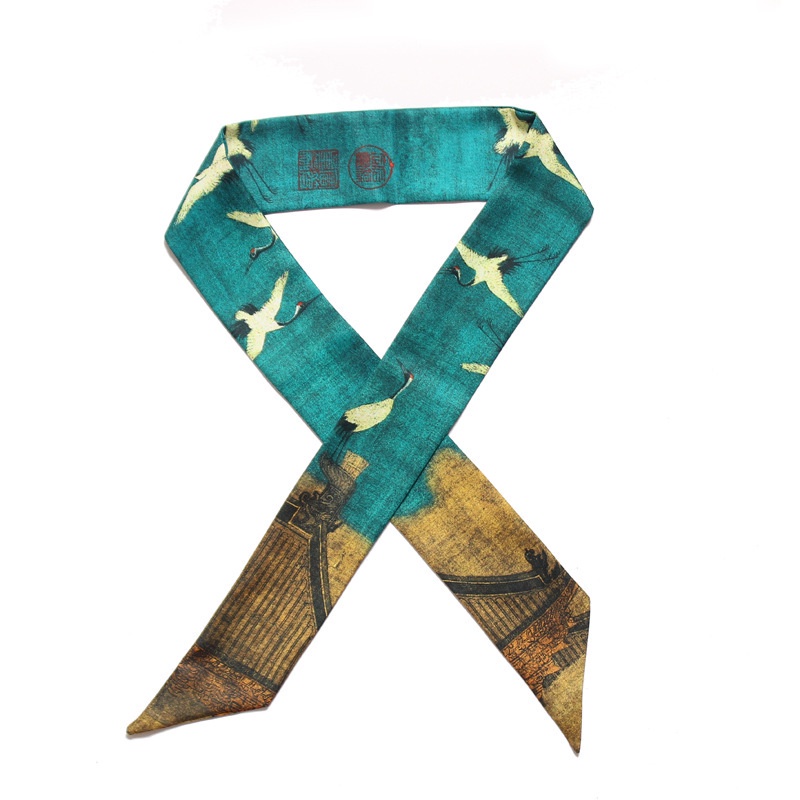 Khăn Choàng Cổ Dài In Họa Tiết Sang Trọng Thời Trang Cho Nữ