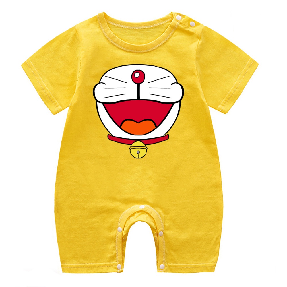 Doraemon Áo Liền Quần In Hình Doremon Đáng Yêu Cho Bé