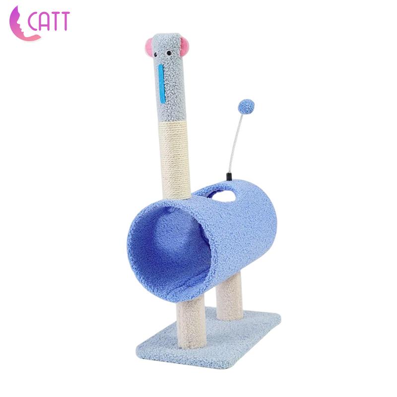 Đường Hầm Lông Xù Hình Mèo Dễ Thương Cao 71cm Siêu Bền Dùng Trong Nhà