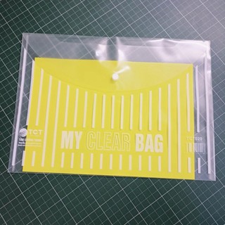 Túi my clear bag, túi đựng tài liệu khổ F có khuy loại to siêu dày TCT020 cao cấp - 20 chiếc/ túi