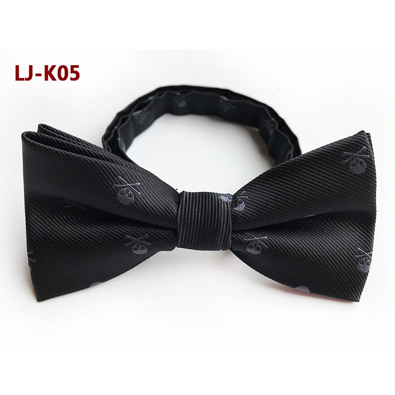 Nơ EFAN đeo cổ màu đen trơn thời trang cho nam