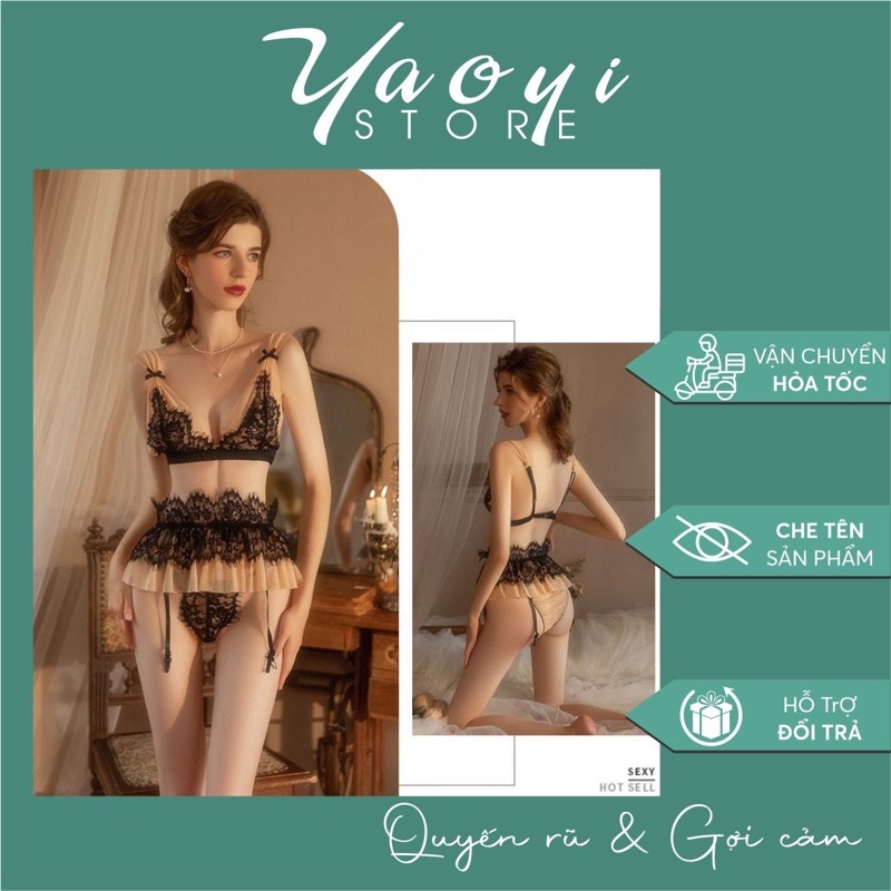 Sét đồ lót ren sexy quyến rũ cao cấp đồ ngủ sexy đẹp