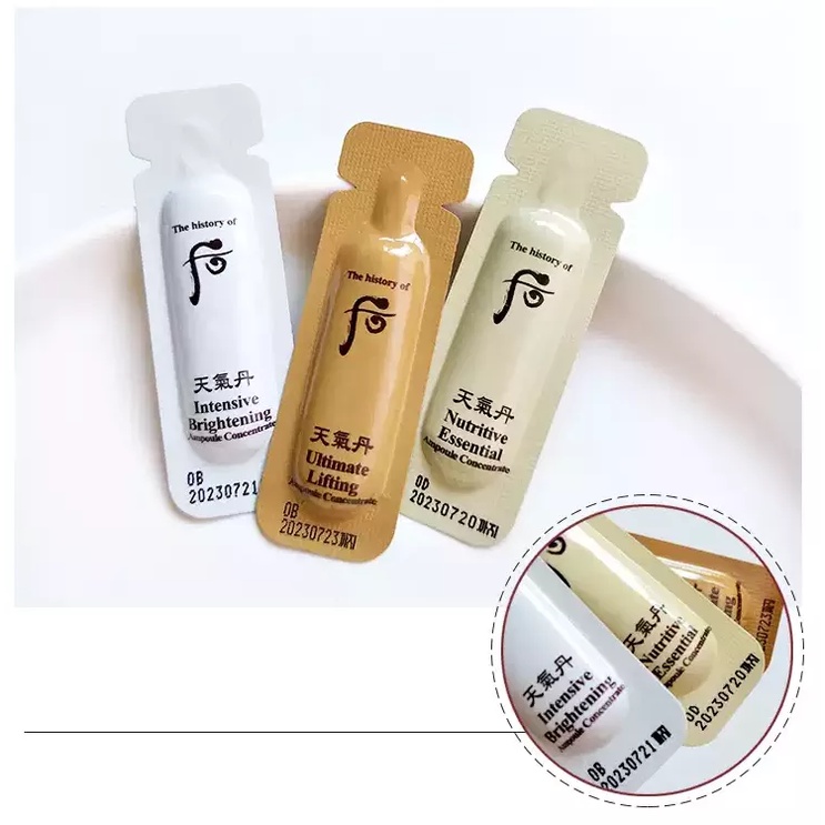 Combo 30 Gói Tinh Chất Giảm Nhăn, Nâng Cơ Chống Chảy Sệ Whoo Cheongidan Ultimate Lifting 1ml X 30