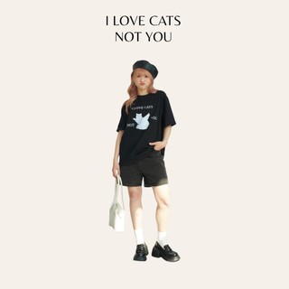 Áo thun i love cats not you tkp167 lollie studio