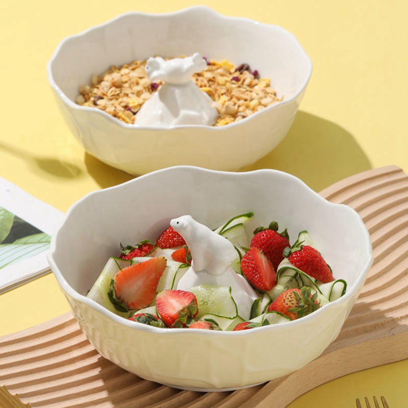 Tô Sứ Đựng Thức Ăn Màu Trắng Tiện Dụng Cho Nhà Bếp