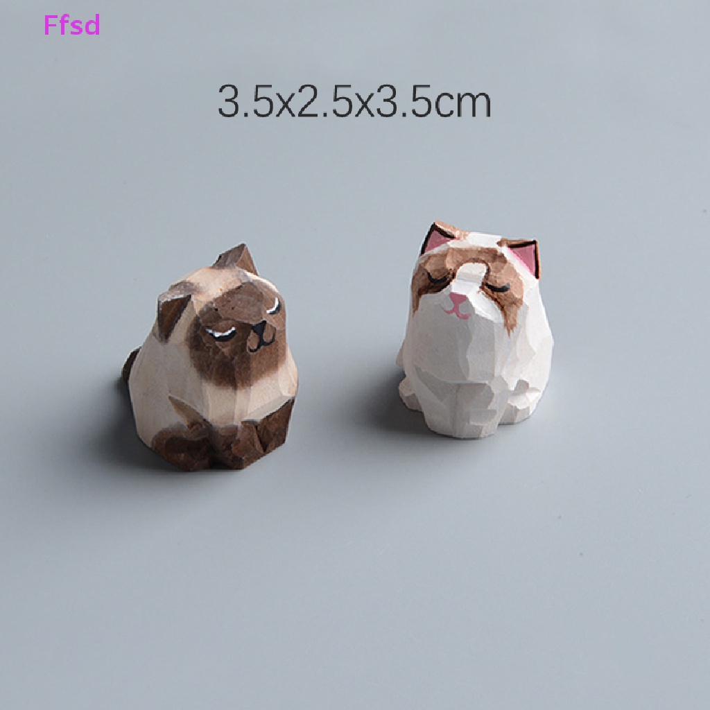 {Ffsd} Móc Khóa Hình Mèo Nhỏ Chạm Khắc Thủ Công Sáng Tạo Để Bàn Trang Trí Nội Thất * Bán Chạy