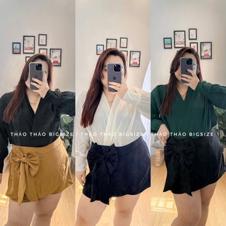SET ÁO VẠT CHÉO QUẦN NƠ