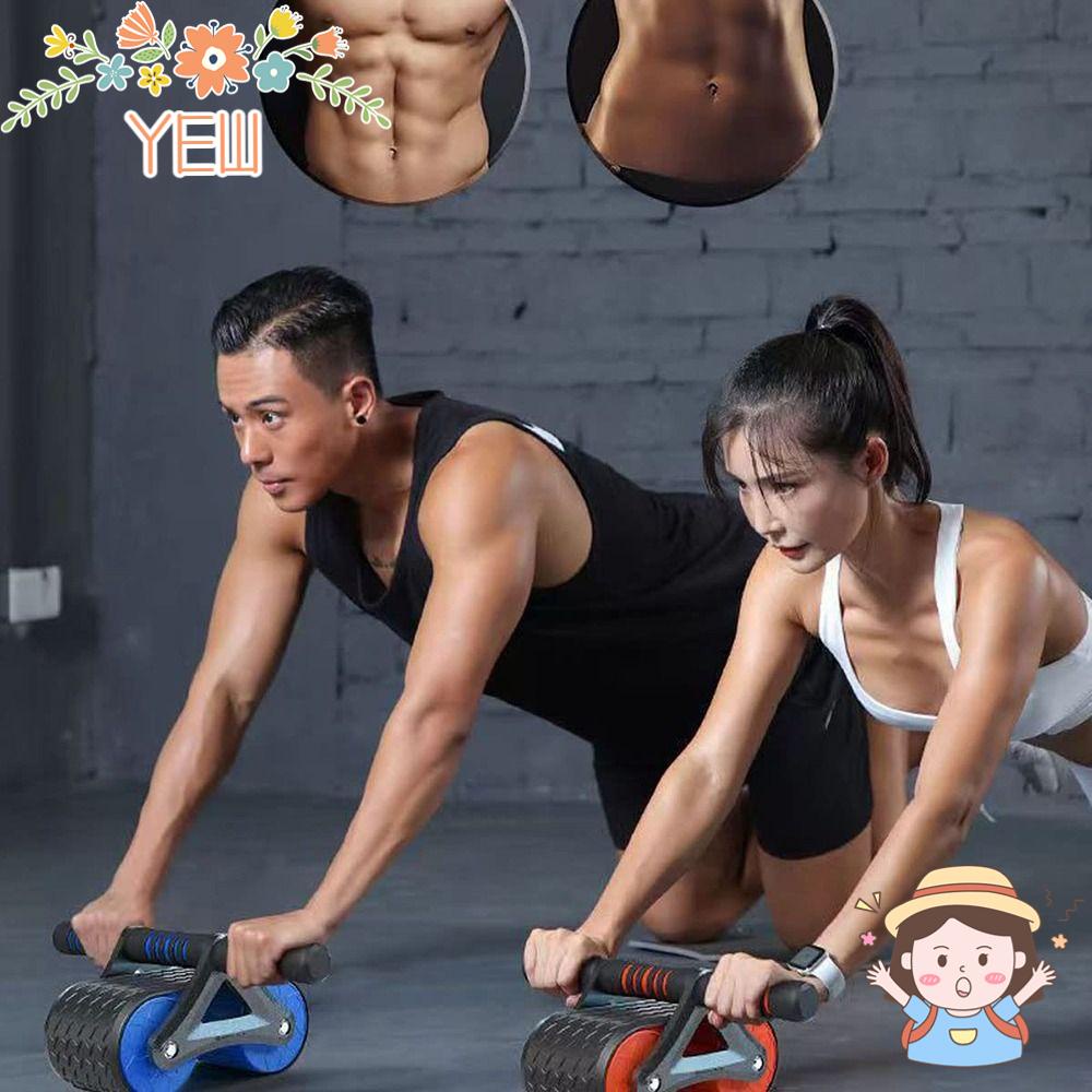 Thiết Bị Bánh Xe Đẩy Tự Động Tập Thể Dục Nội Địa Kèm Thảm Lót Đầu Gối