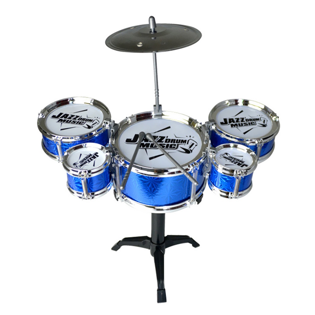 Bộ Trống Mô Phỏng Jazz Giả Phát Nhạc Với 5 Trống Đánh Đập Dành Cho Trẻ Em Màu Sắc Ngẫu Nhiên [12]