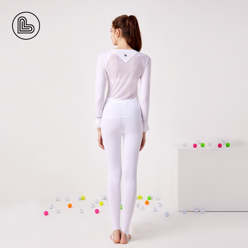 Bộ Trang Phục Đánh golf Áo Tay Ngắn Phối Chân Váy Ngắn Thoáng Khí Thời Trang Cho Nữ Lg LG2186