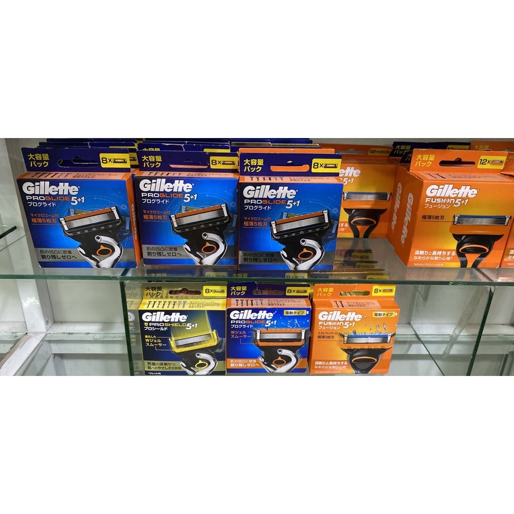 Lưỡi Dao Cạo Râu Gillette 5+1 - Shop về đủ Vỉ 4 lưỡi và 8 lưỡi.