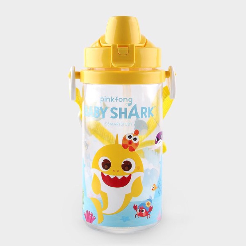 Bình nước Baby Shark Pinkfong cho bé 350ml Hàn Quốc