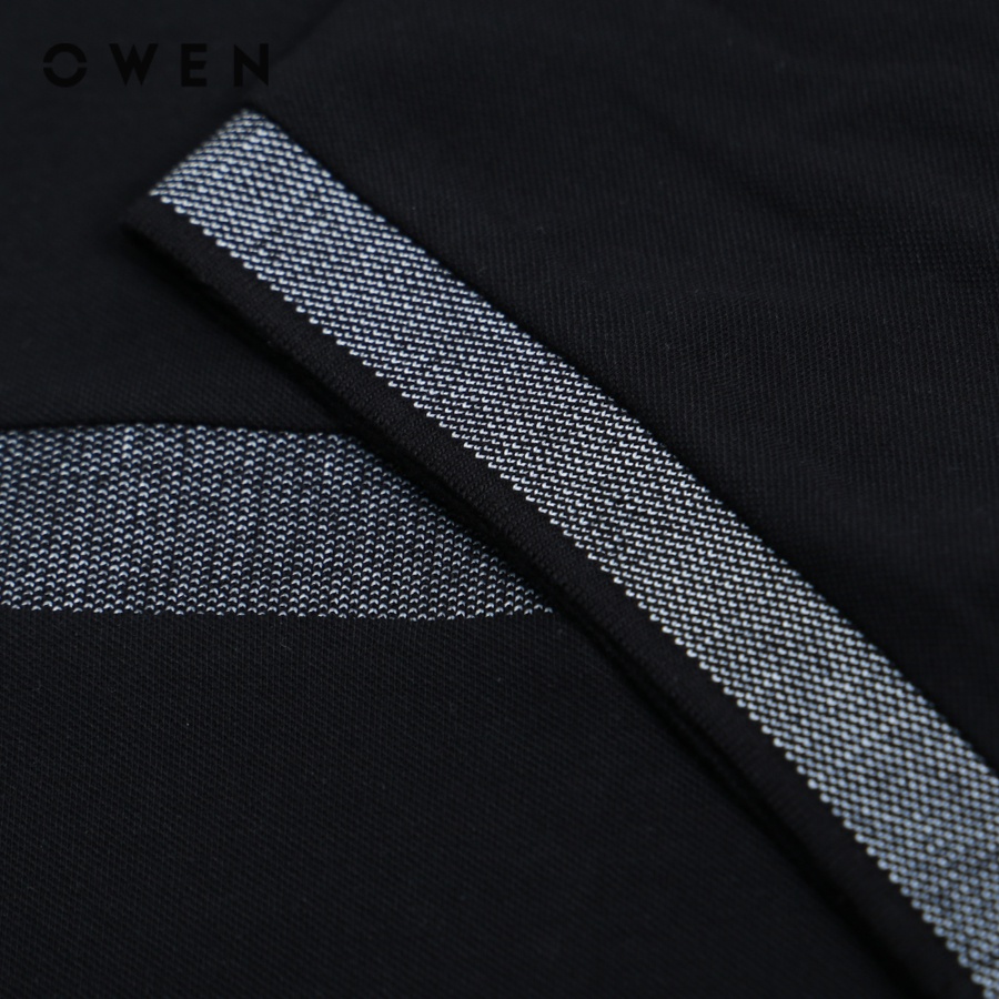 OWEN - Áo Tshirt ngắn tay TSN231437 Body Fit Đen - TSN231437