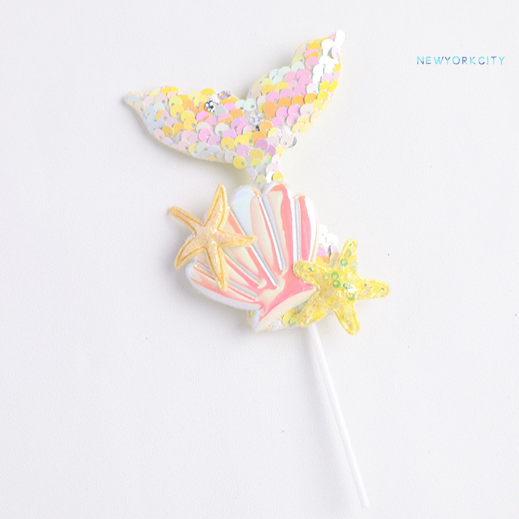 Vỏ Bao Bánh Cupcake Đuôi Nàng Tiên Cá Đính Kim Sa Nhiều Màu Sắc Handmade DIY