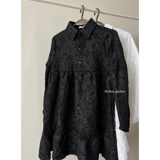 Đầm babydoll hoa nổi