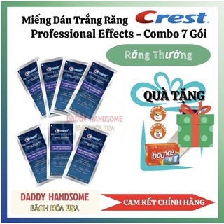 Miếng dán trắng răng Crest Professional Effects siêu trắng dành cho răng thường đến răng khoẻ