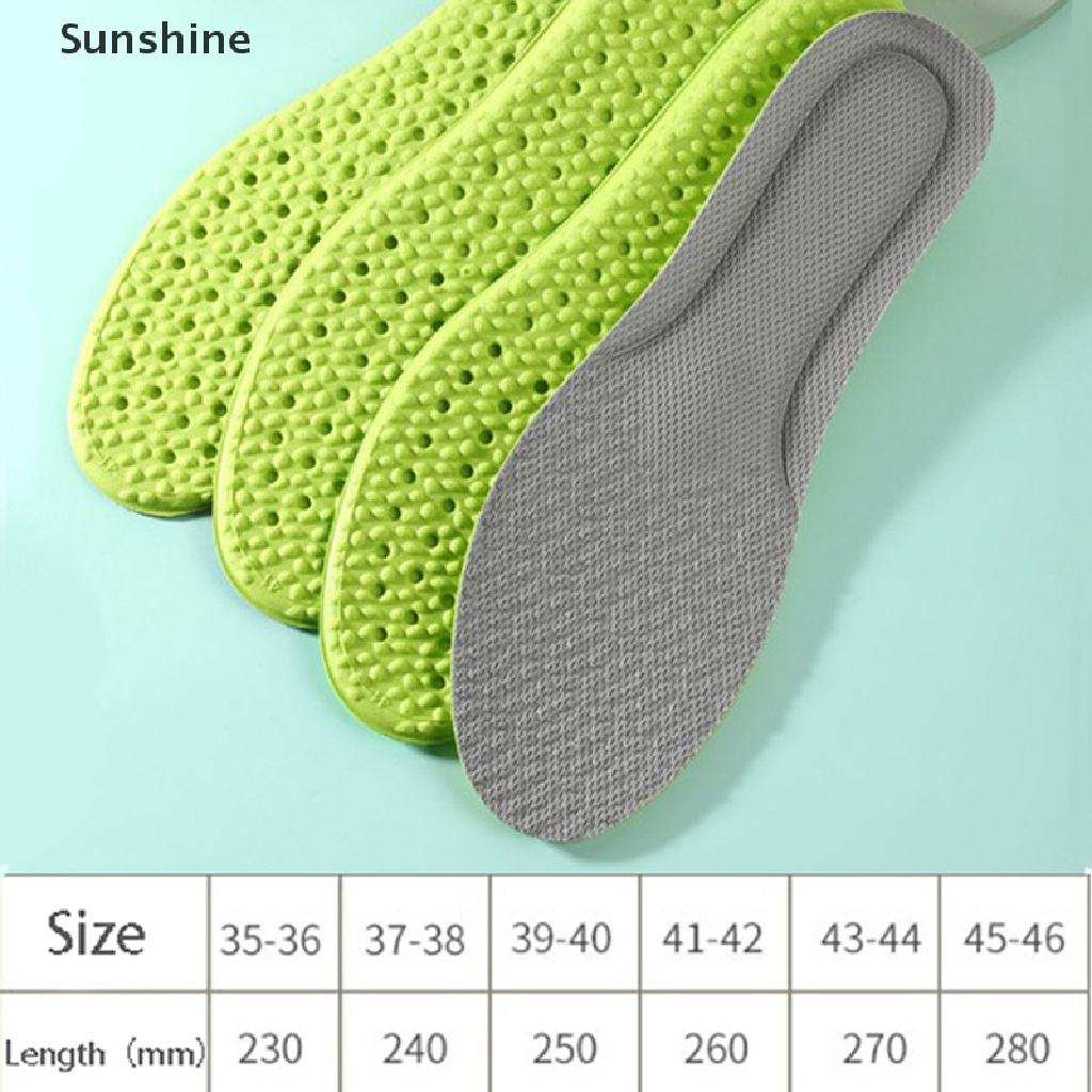 1 Cặp Đế Lót Giày Thể Thao Bằng Cao Su Mềm Thoáng Khí Chất Lượng Cao