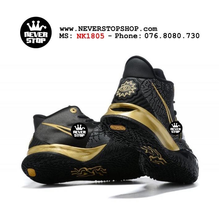 Giày bóng rổ nam cổ cao KYRIE 7 BLACK GOLD chuyên chơi outdoor, hàng chuẩn đẹp | NeverStopShop.com