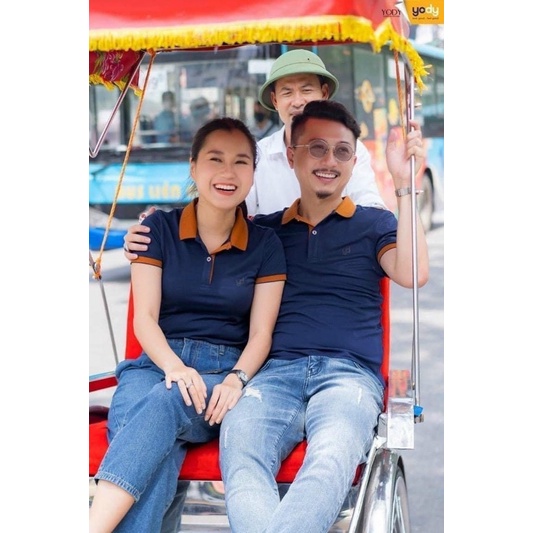 ÁO POLI NAM NỮ PHỐI CỔ VẢI THOÁNG MÁT