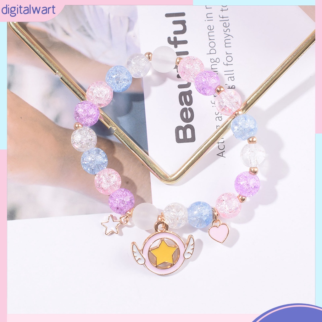 Vòng Tay Chuỗi Hạt Pha Lê Nhân Tạo Co Giãn Chống Rơi Thời Trang Cho Nữ